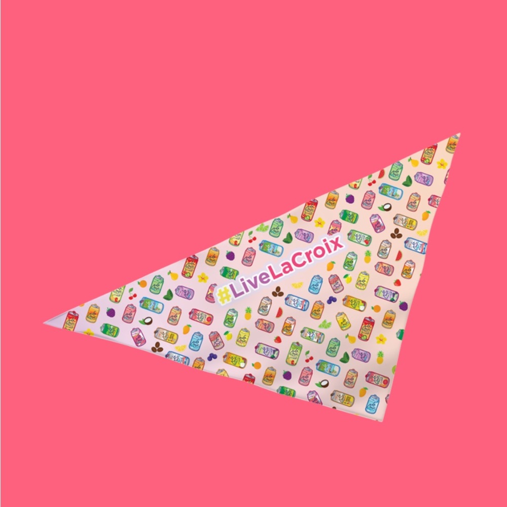 LA CROIX PINK PET BANDANA SMALL